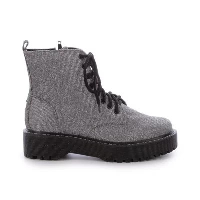 Bota Coturno Kristy Glitter Prata | Dafiti (BR)