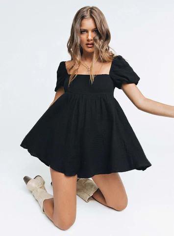 Lorna Romper Black | Princess Polly US