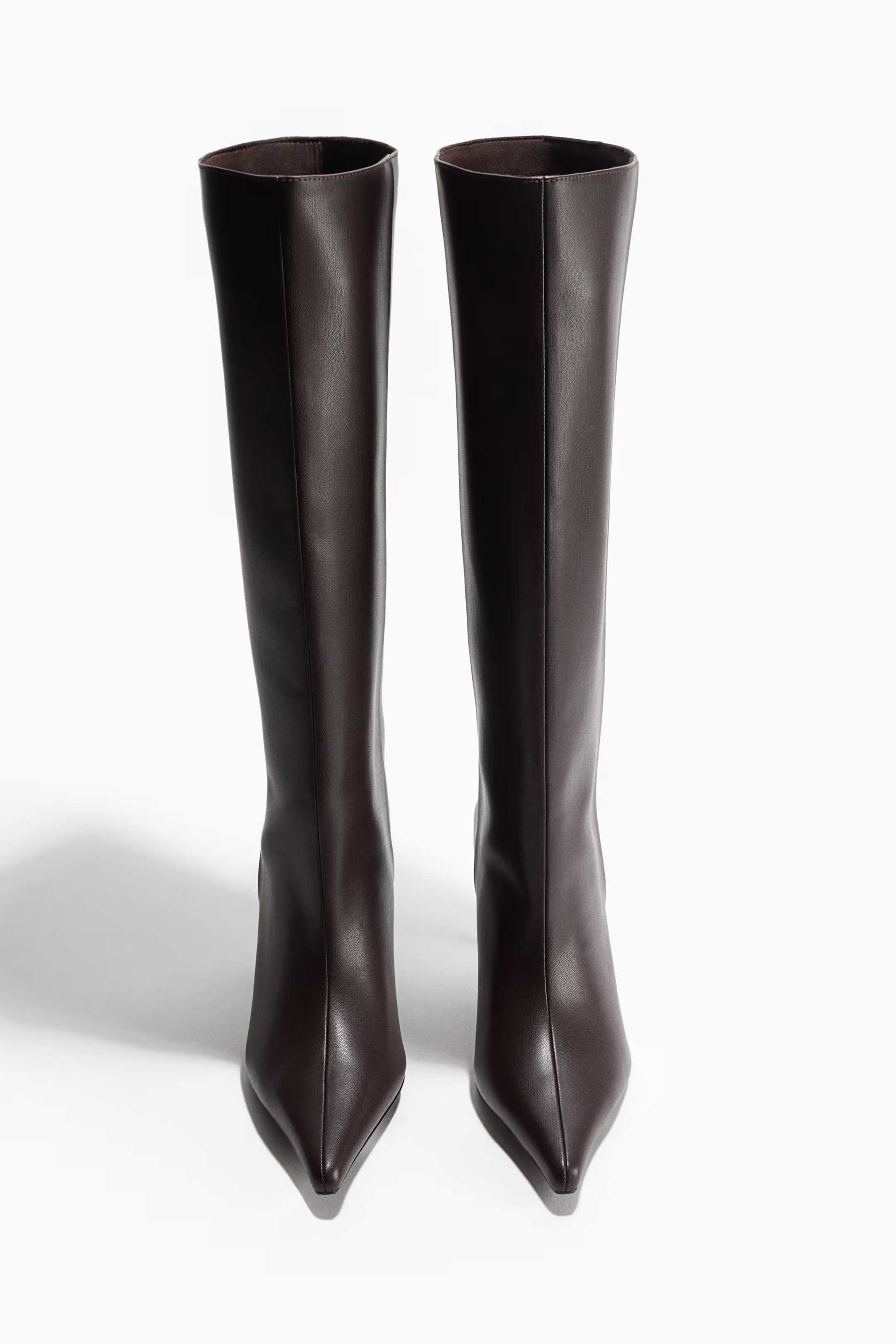 Knee-High Boots - Dark brown - Ladies | H&M US | H&M (US + CA)