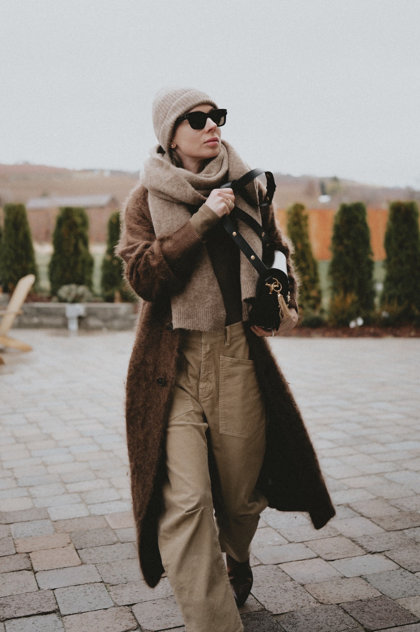 Cozy & fuzzy layers: grizzly cashmere + corduroy paired with western boots and a flap bag. 

#LTKWorkwear #LTKootd #LTKSeasonal