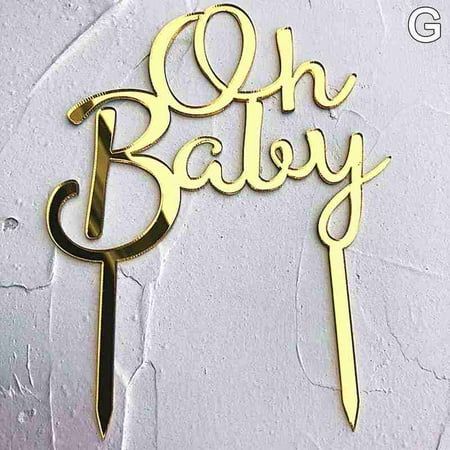 Oh Baby Cake Topper For Birthday and Baby Shower Cakes Party Decor Cake D0A2 | Walmart (US)