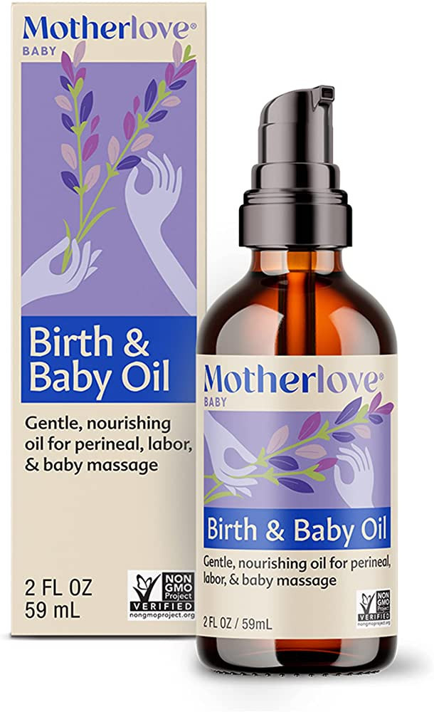 Motherlove Birth & Baby Oil (2 oz) Gentle Lavender-Infused Oil for Perineal, Labor & Baby Massage... | Amazon (US)