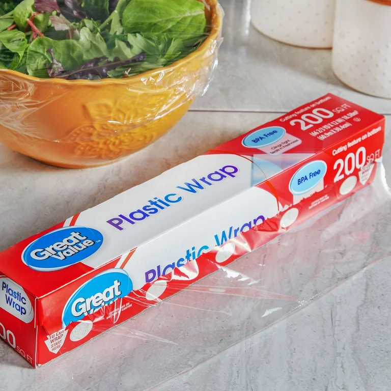 Great Value Plastic Wrap, 200 Sq ft | Walmart (US)