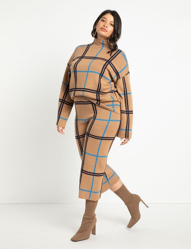 Crop Wide Leg Sweater Pant | Eloquii