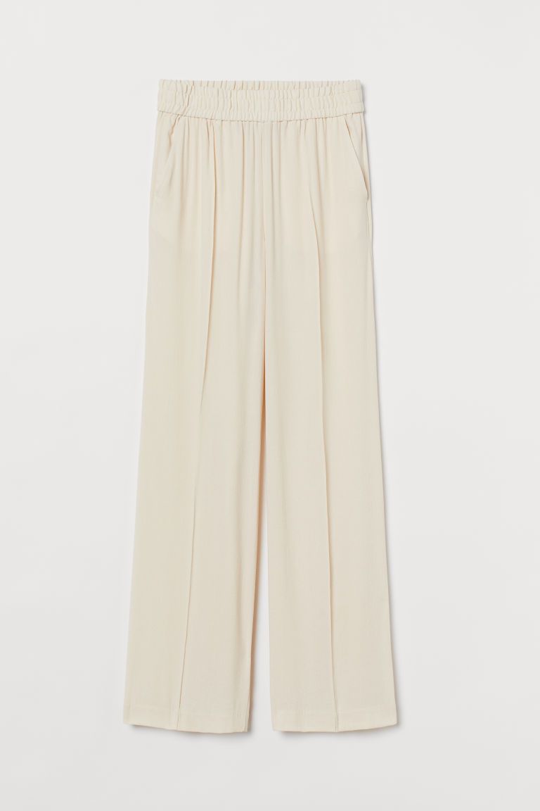 H & M - Lyocell-blend Dress Pants - White | H&M (US + CA)