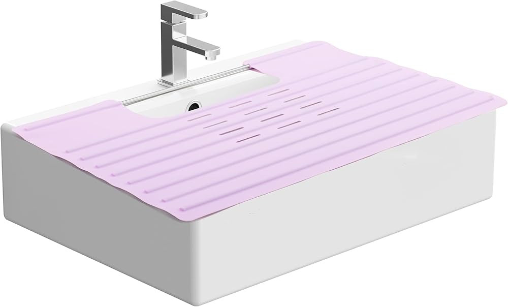 Bathroom Sink Cover for Counter Space - Heat Resistant Silicone Mat & Makeup Mat for Your Beauty ... | Amazon (US)