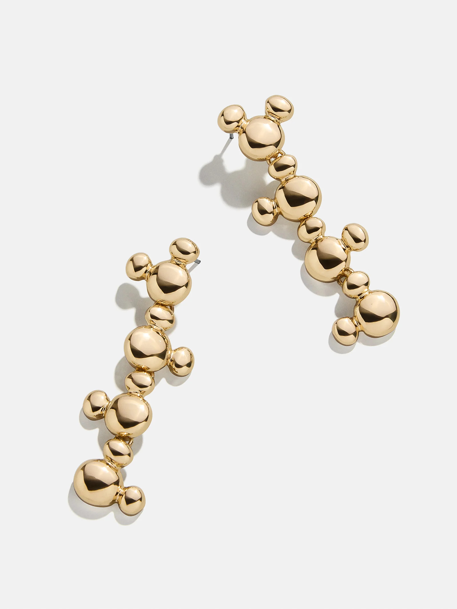 Mickey Mouse Disney Drop Statement Earrings - Gold | BaubleBar