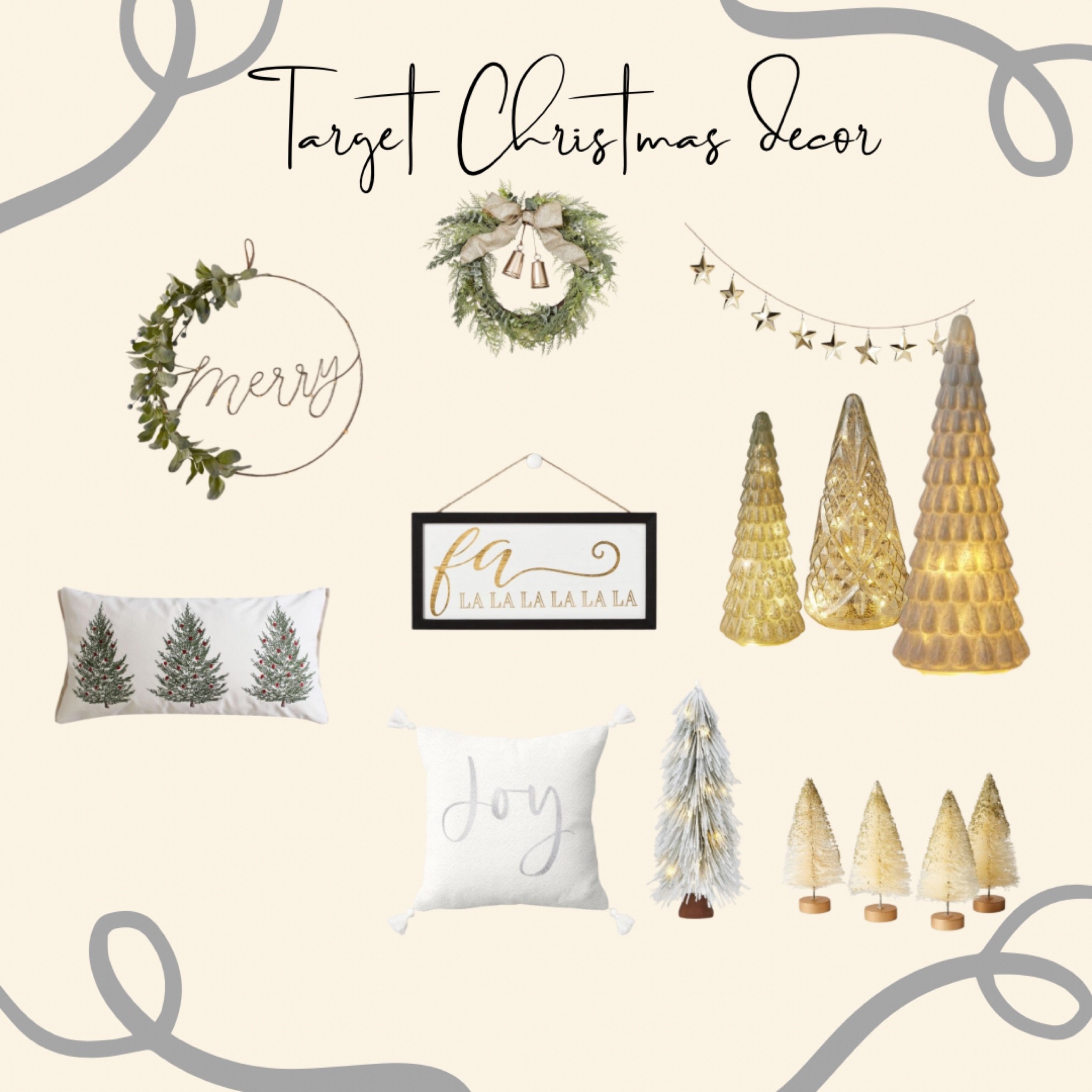 
All of my favorite decorations so far from target. White and gold vibes this holiday season. 

#LTKSeasonal #LTKhome #LTKHoliday