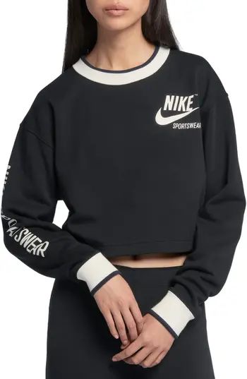 Women's Nike Reversible Crop Sweatshirt | Nordstrom