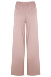 Jersey and Satin Mix Frill Pyjama Set - Mink | Pour Moi