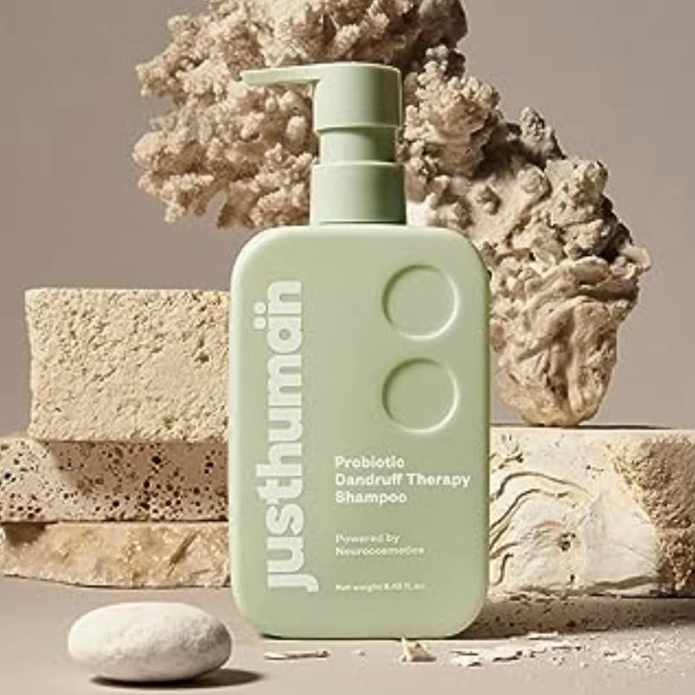 Justhuman Probiotic Dandruff Therapy Shampoo with Piroctine Olamine | For all Hair Types| Itchy s... | Amazon (US)