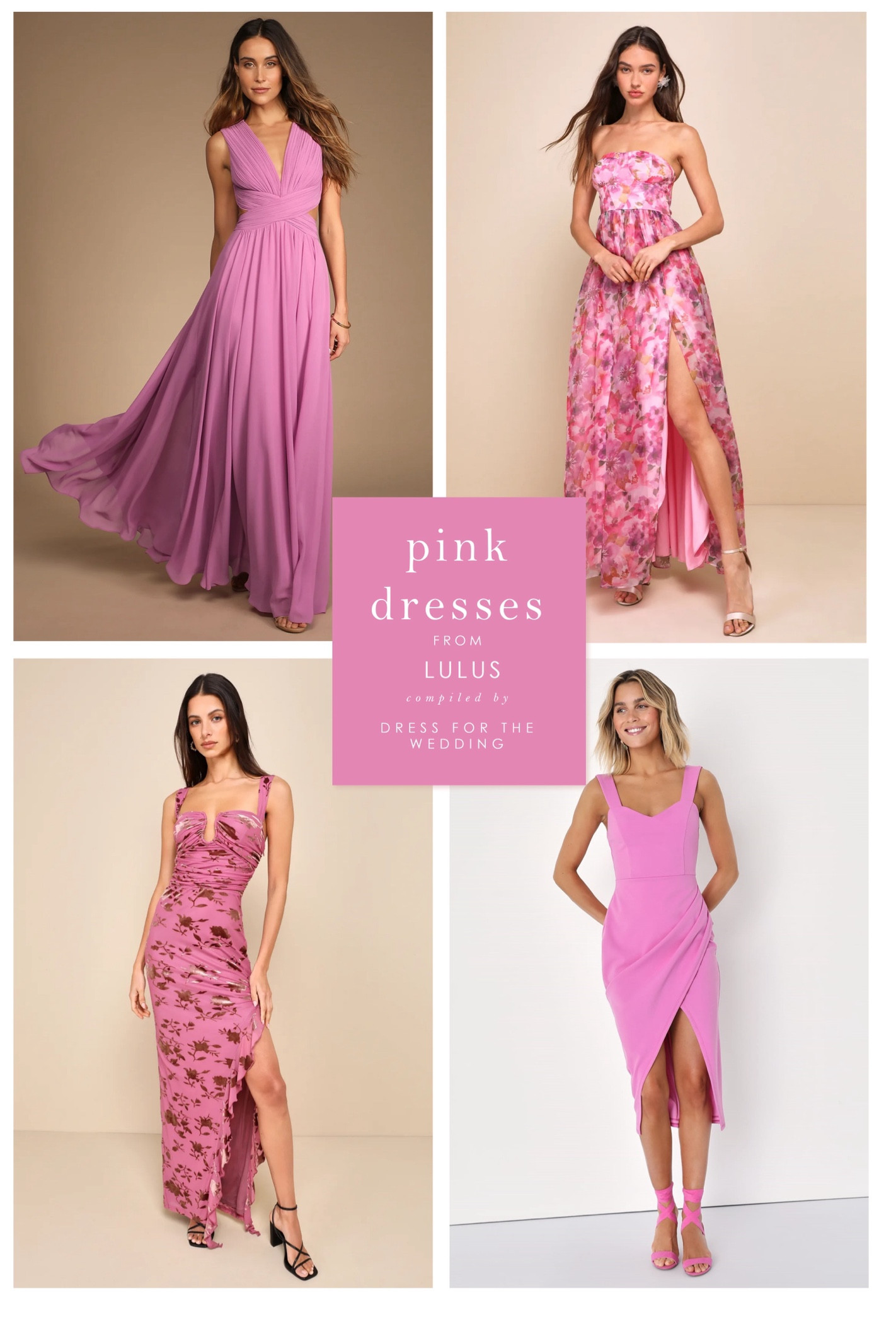 Best pink summer wedding guest dresses Best Sale