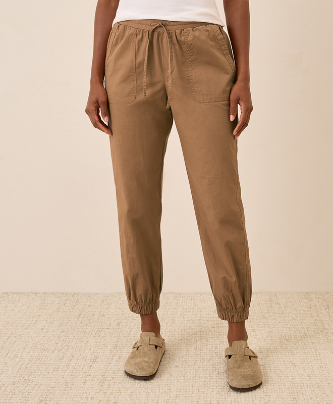 Women’s Stretch Poplin Jogger made with Organic Cotton | Pact | Pact Apparel