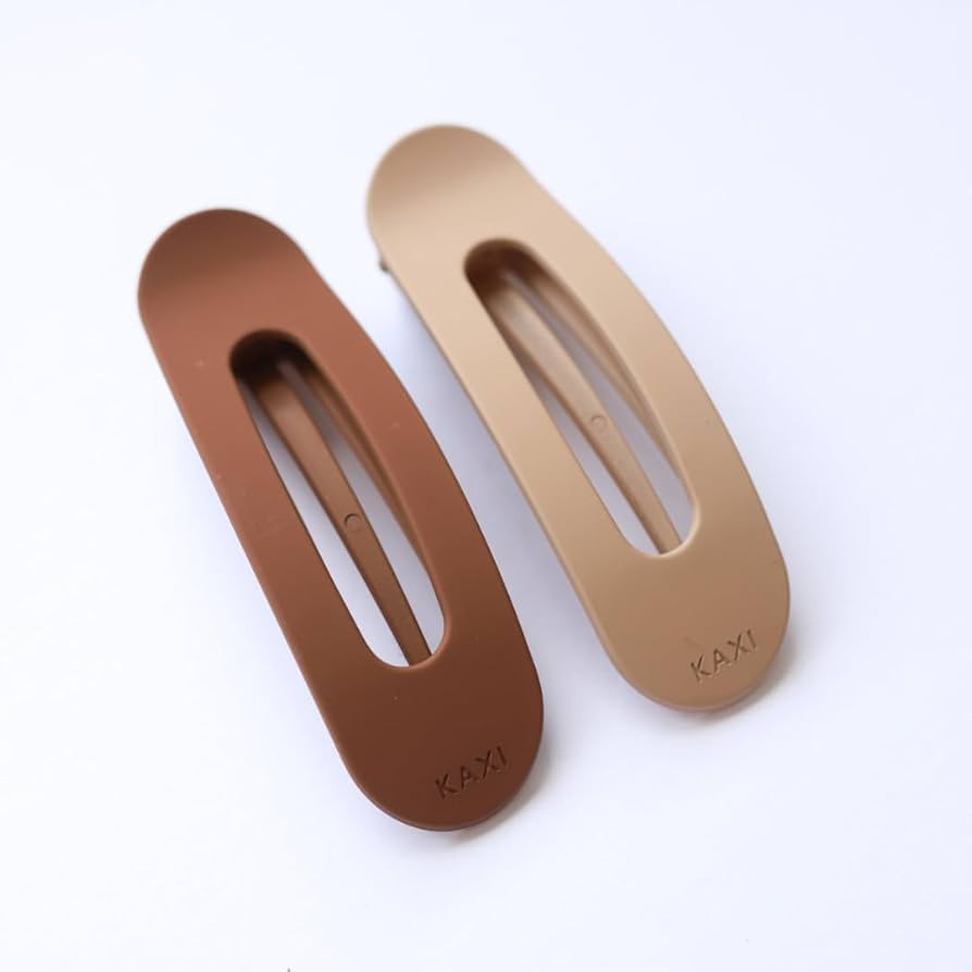 Lay Down Hair Claw | Perfect for Thick & Thin Hair | Strong Clip Teeth | 2-Pack (Bone & Brown) | Amazon (US)