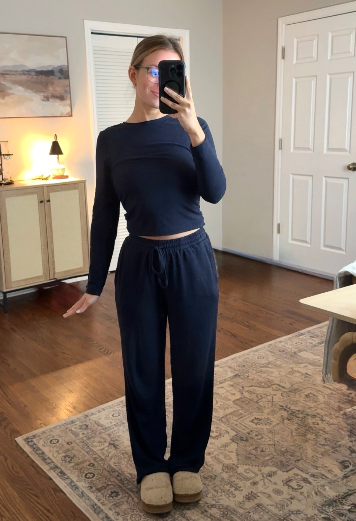 comfiest WFH lounge set ☁️

#LTKPetite #LTKootd