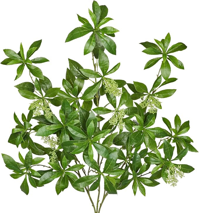 41.3" Tall Artificial Greenery Stems Set of 3, Fake Plants Branches Faux Greenery Stems for Tall ... | Amazon (US)