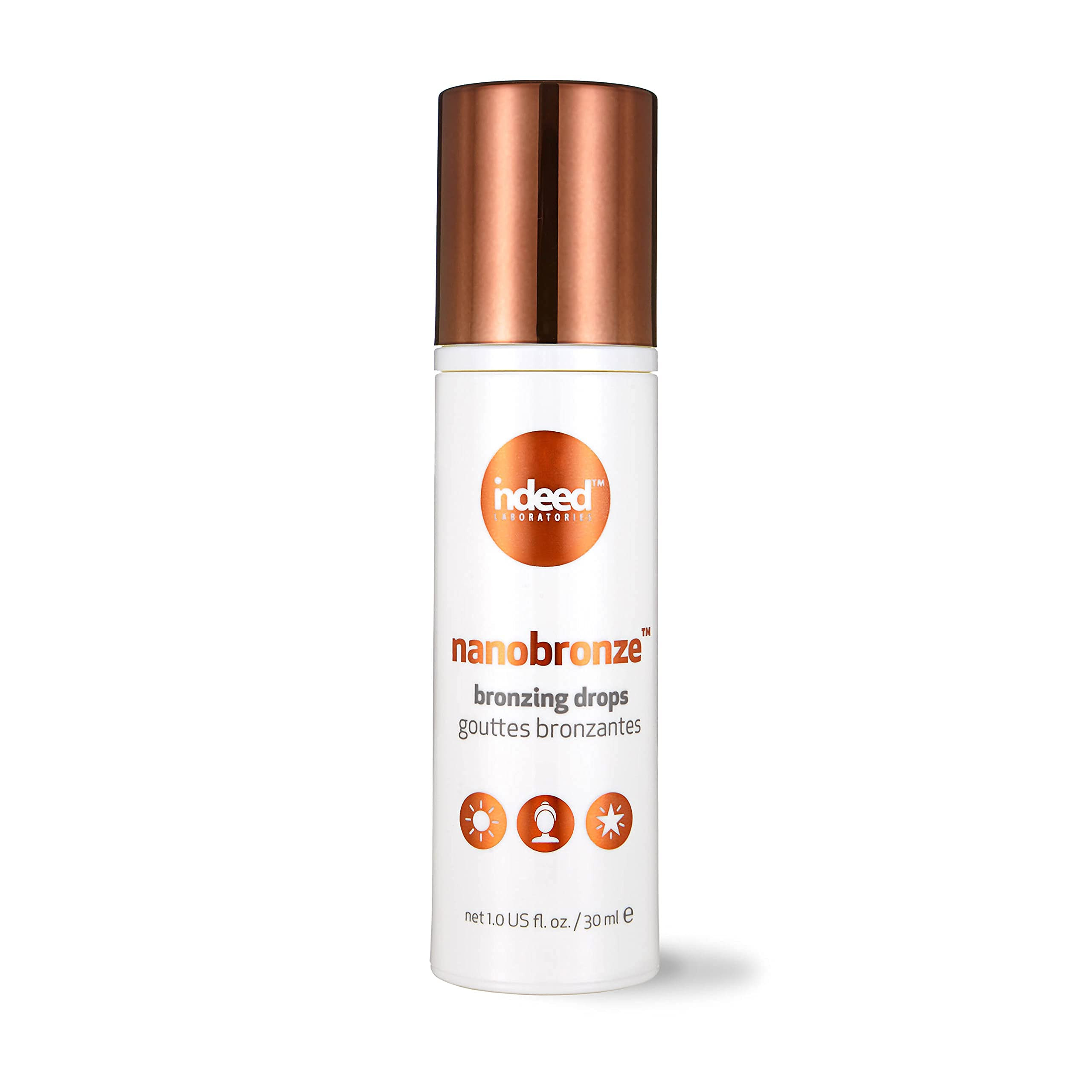 Indeed Labs Nanobronze Drops - Get a sun-kissed glow without the sun! Bronzing drops with hyaluro... | Amazon (US)