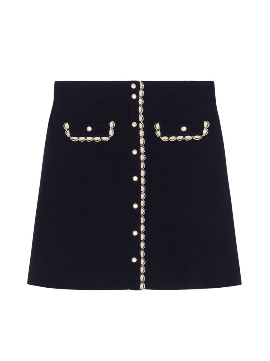 Beverly Beaded A-Line Mini Skirt | Saks Fifth Avenue
