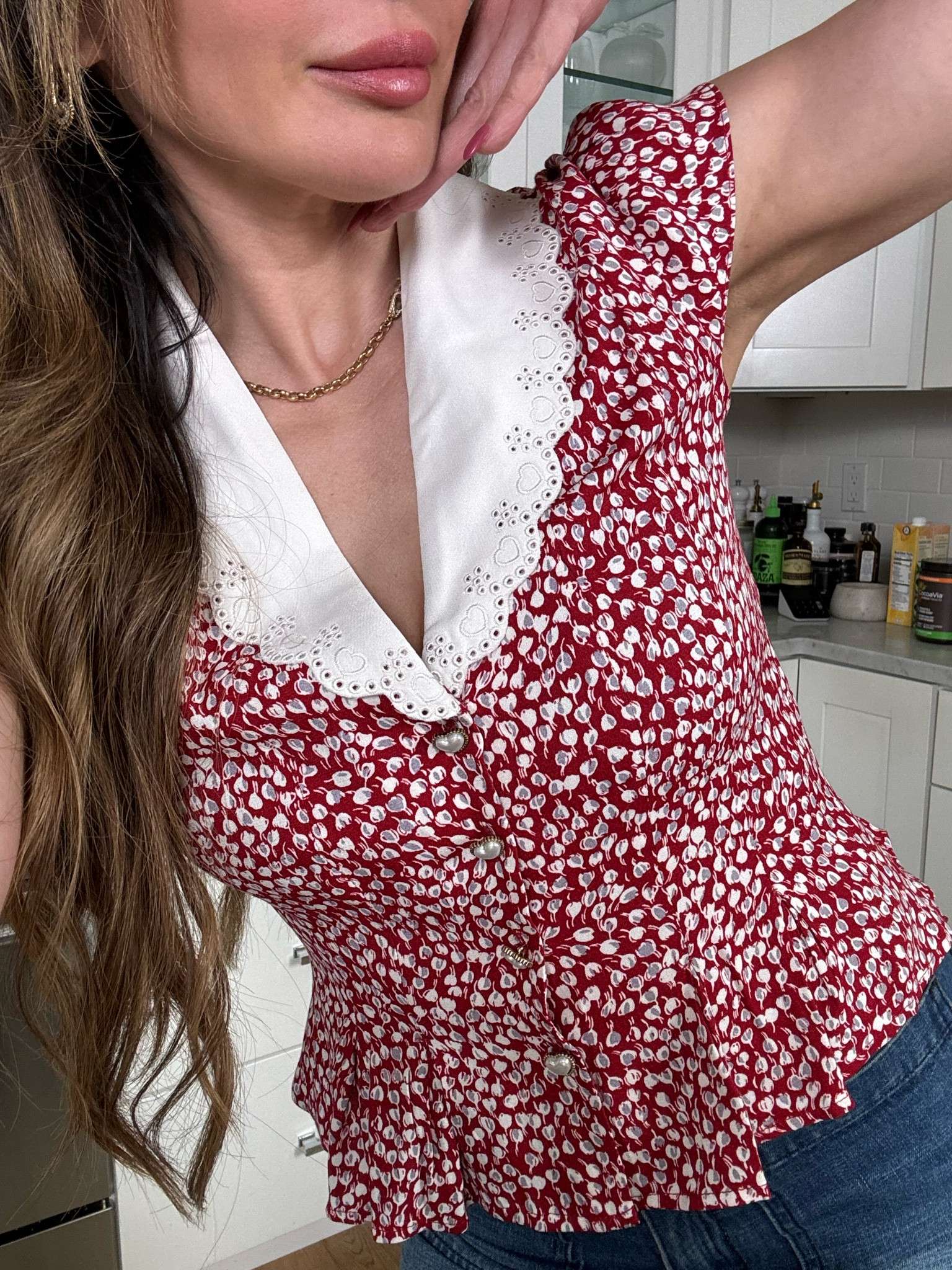 Spring blouse from Reformation❤️ 

#LTKSeasonal #LTKfindsunder100 #LTKstyletip