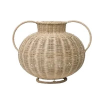 My Texas House Fall Rattan Decorative Vase, Natural, 9" | Walmart (US)