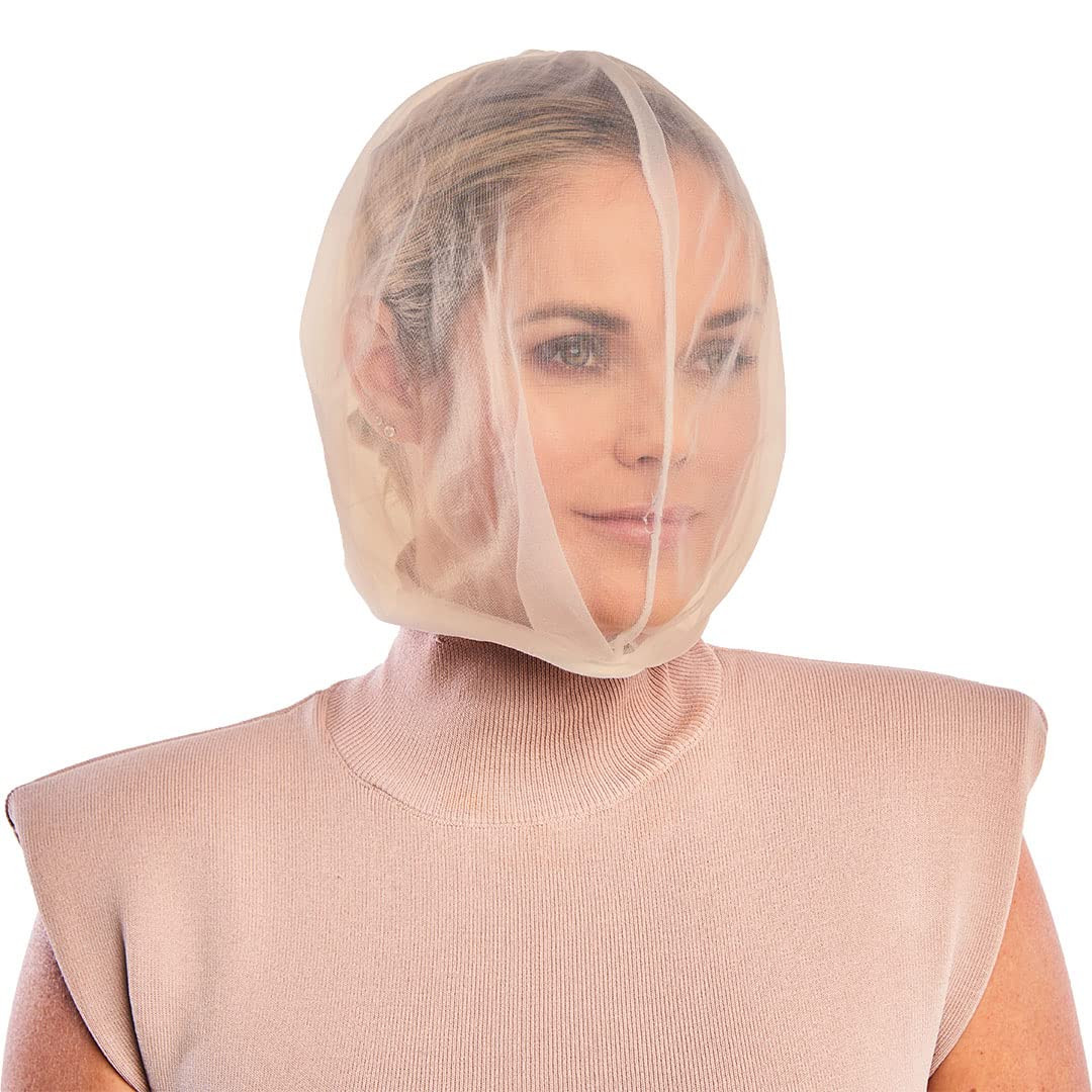 Betty Dain Makeup Protector Hood, Protects Hair and Make Up While Getting Dressed, Nylon Chiffon,... | Amazon (US)