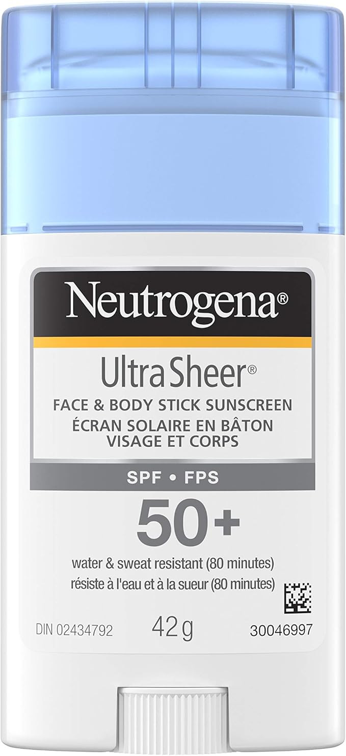 Neutrogena Sunscreen Stick SPF 50+, Ultra Sheer Water Resistant Sun Protection Stick for Face and... | Amazon (CA)