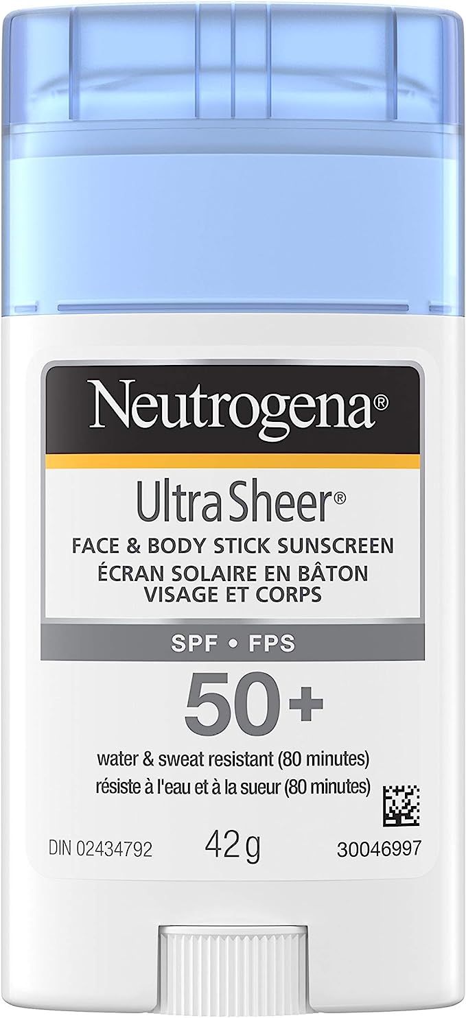 Neutrogena Sunscreen Stick SPF 50+, Ultra Sheer Water Resistant Sun Protection Stick for Face and... | Amazon (CA)