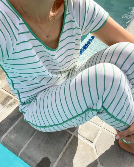 If you’re in need of a gift idea for the person who has everything, I highly suggest these pima cotton pajamas… they’re my most reached for pajamas & ones I’ve purchased over & over again! They’re soft, comfortable, & come in the most classic stripes. Pair them with a luxe skincare item, robe, or slippers to add a little extra!

#LTKHoliday #LTKstyletip #LTKunder100