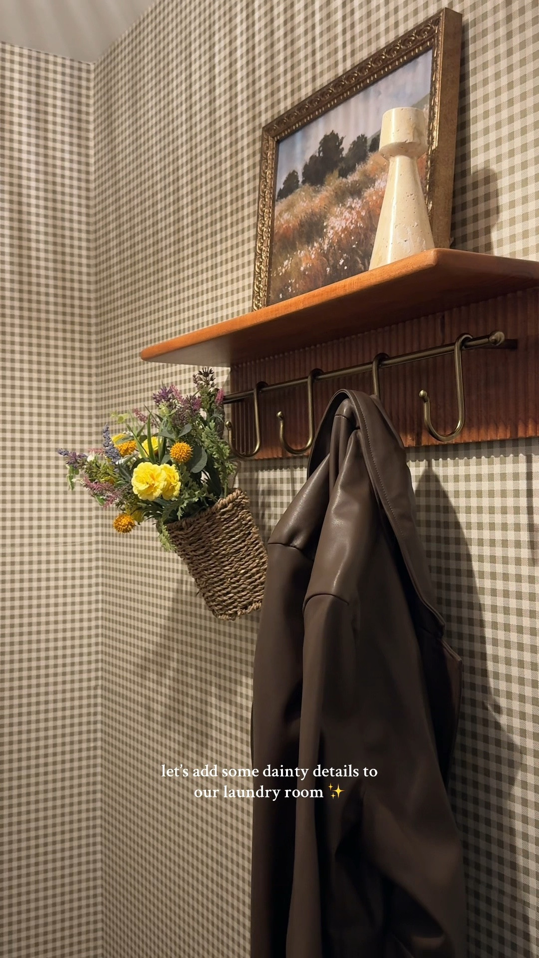 dainty touches added to our laundry room ✨💡

#LTKHome