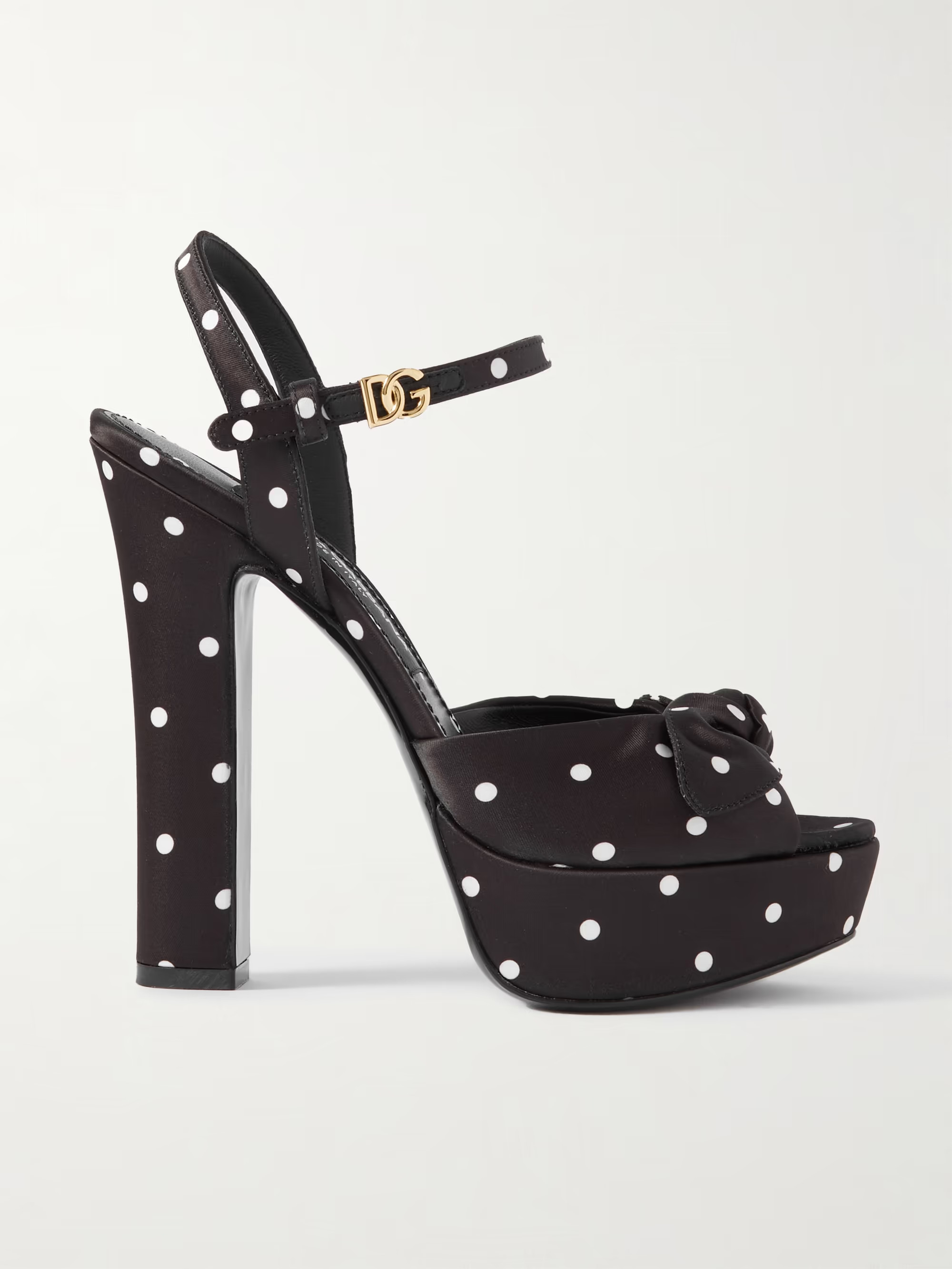 Keira embellished polka-dot satin sandals | NET-A-PORTER (UK & EU)