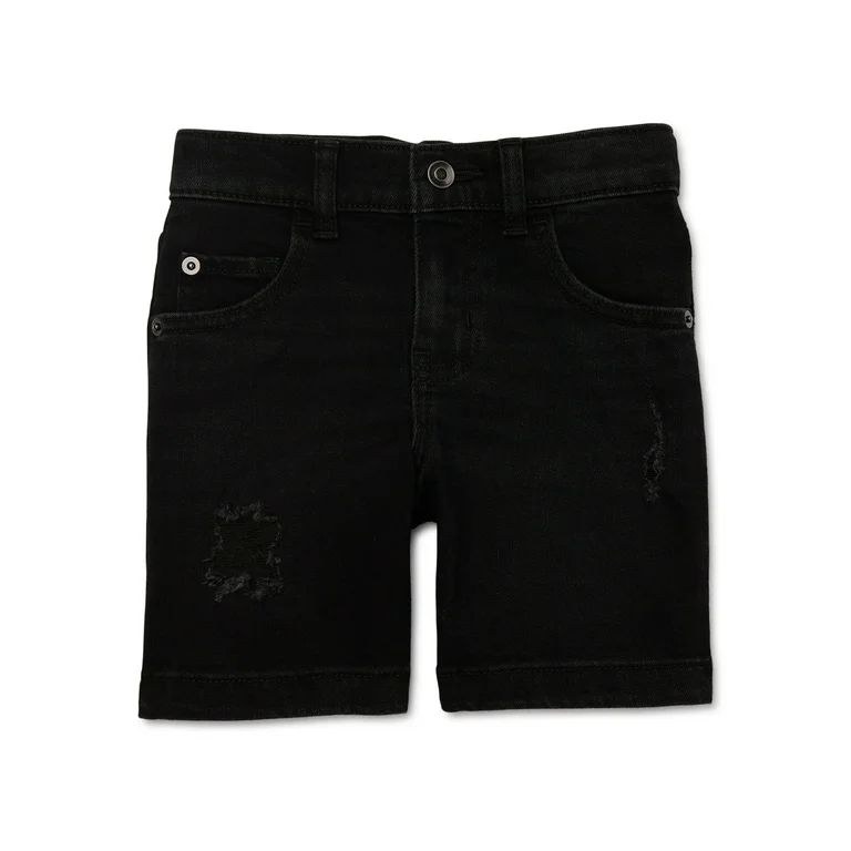 Wonder Nation Boys Distressed Denim Shorts, Sizes 4-18 & Husky | Walmart (US)