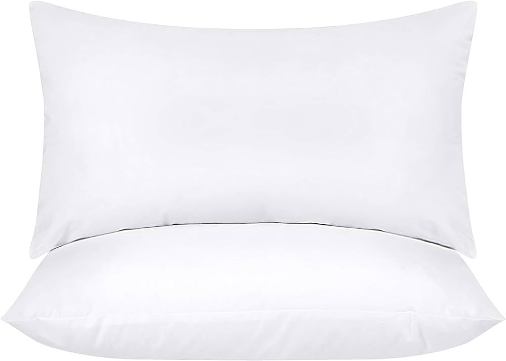 Utopia Bedding Throw Pillows Insert (Pack of 2, White) - 14 x 22 Inches Bed and Couch Pillows - I... | Amazon (US)