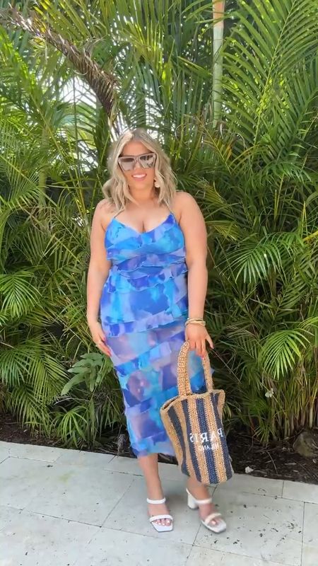 Amazon beach vacation dinner outfit idea 🦋 

Women’s fashion / summer vacation dress / beach vacay / summer date night look / summer wedding guest outfit / wedding guest dress / tierd dress / blue dress / mom fashion / midsize dresses / amazon dress / amazon outfit / amazon fashion 

#LTKMidsize #LTKStyleTip #LTKWedding