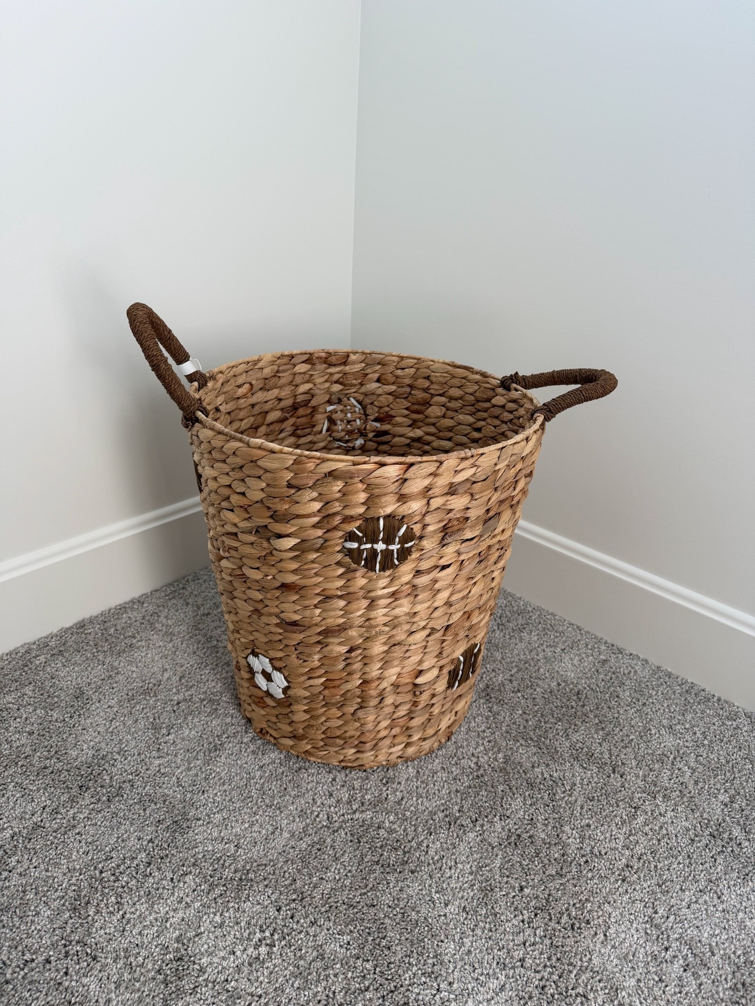 the cutest basket/hamper for a little boys room 🏈⚽️⚾️🏀

#LTKBaby #LTKKids #LTKHome