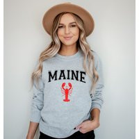 Maine Sweatshirt, Sweater, Shirt, Lobster Lobster, East Coast | Etsy (US)