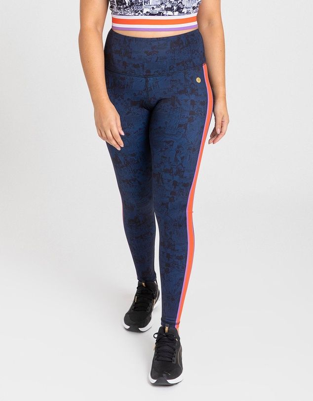 Essential Full Length Tight - WONDER WOMAN Navy | THE ICONIC (AU & NZ)
