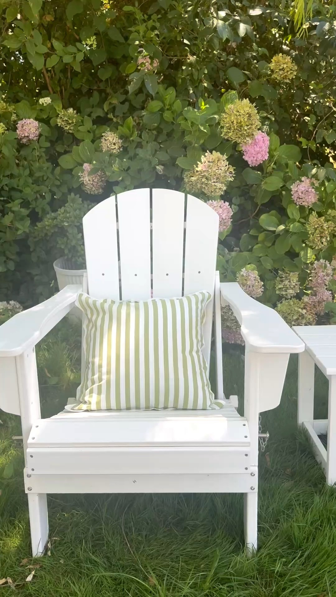 #ad I love relaxing on my white Adirondack chairs from Wayfair, from spring through summer, fall, and winter, too! They are easy to assemble and foldable, which is ideal since I love moving them from my hydrangea garden to my dahlia garden, under my rose trellis, and by my pond often! @wayfair has an amazing selection of Adirondack chairs in a wide array of colors and styles! My chairs are available individually or as a set of two! #wishyouwerehere #wayfair #wayfairpartner #outdoor

#LTKdayinmylife #LTKSeasonal #LTKHome
