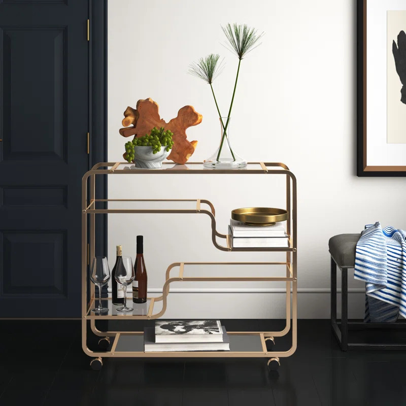 Tellis Metal Bar Cart | Wayfair North America