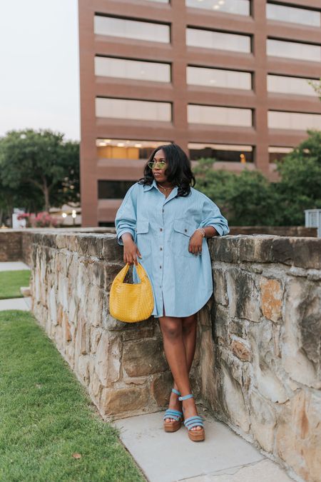 Oversize shirt dress for the win! This one is from the The Frankie shop, but I linked a few and you can always shop your partners closet! Bag is from Na-KD

#LTKstyletip #LTKshoecrush #LTKFind