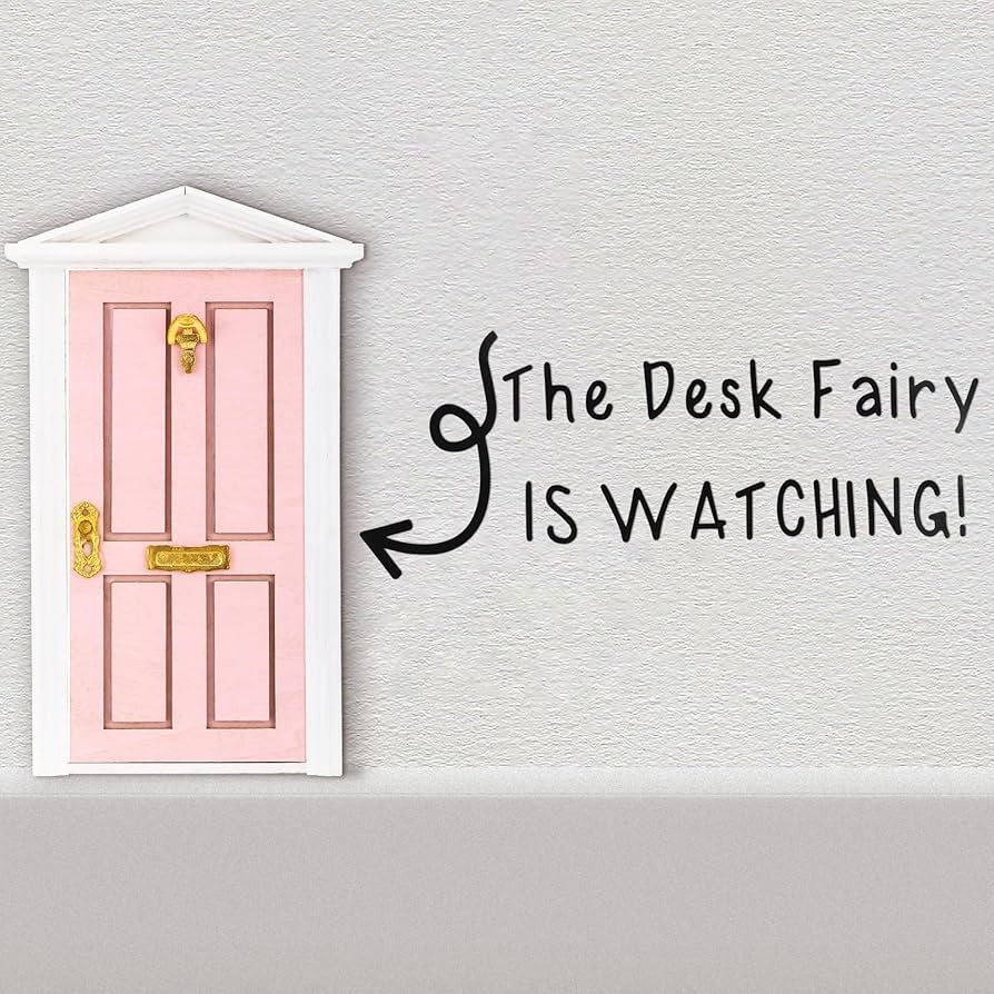 The Desk Fairy is Watching Classroom Decoration Desk Fairy Door with Sticker Accessories Classroo... | Amazon (US)