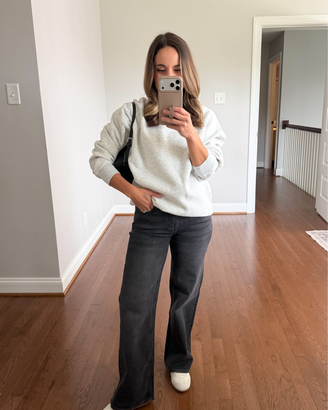 A mix of petite-friendly casual fall outfit ideas with sneakers! 

Outfit 1:
Luna Relaxed Straight jeans (Quince): 24 (28”) in charcoal black
Grey crewneck sweatshirt (Quince): xs
Cotton Jersey Boat Neck Tank (Quince): xs
Sneakers (Quince): recommend ½ size up

Outfit 2:
Sneakers (Quince): size up 1/2 size to wear with thick comfortable socks (I’ll link my favorite)
Dress (Old Navy): petite xs - can add a cardigan for cooler temps

Outfit 3:
Dark Wash Jeans (J.Crew Factory): petite 24 / 10” rise / 28” inseam
White Sweater (Gap): petite xs
White T-Shirt (Old Navy): petite xs
Field Jacket (Madewell): xxs
Sneakers (Gola): tts

For size comparison, I’m 4’10” 105lbs. My measurements are 32”, 24”, 36”. I typically wear petite xxs/00/24 and have a 25” ankle inseam and a 27.5-28” full length inseam.

#LTKPetite #LTKSeasonal #LTKSaleAlert
