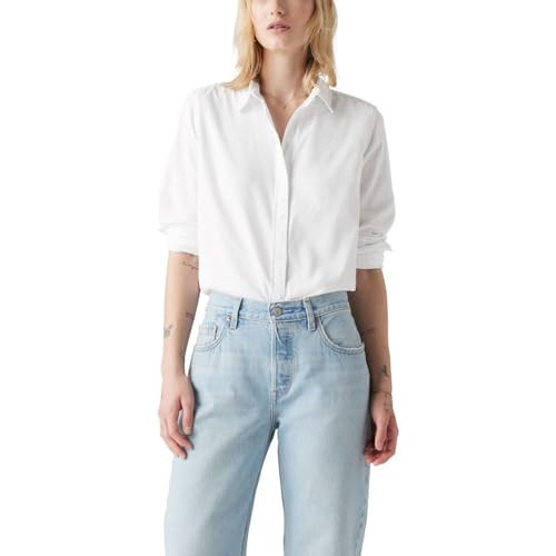 Levi's Women's Classic Button-Up Shirt, Bright White | Amazon (US)