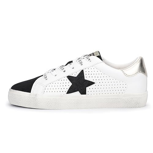 VINTAGE HAVANA Women's Casual and Fashion Sneakers, Black/White Multi, 5.5 | Amazon (US)