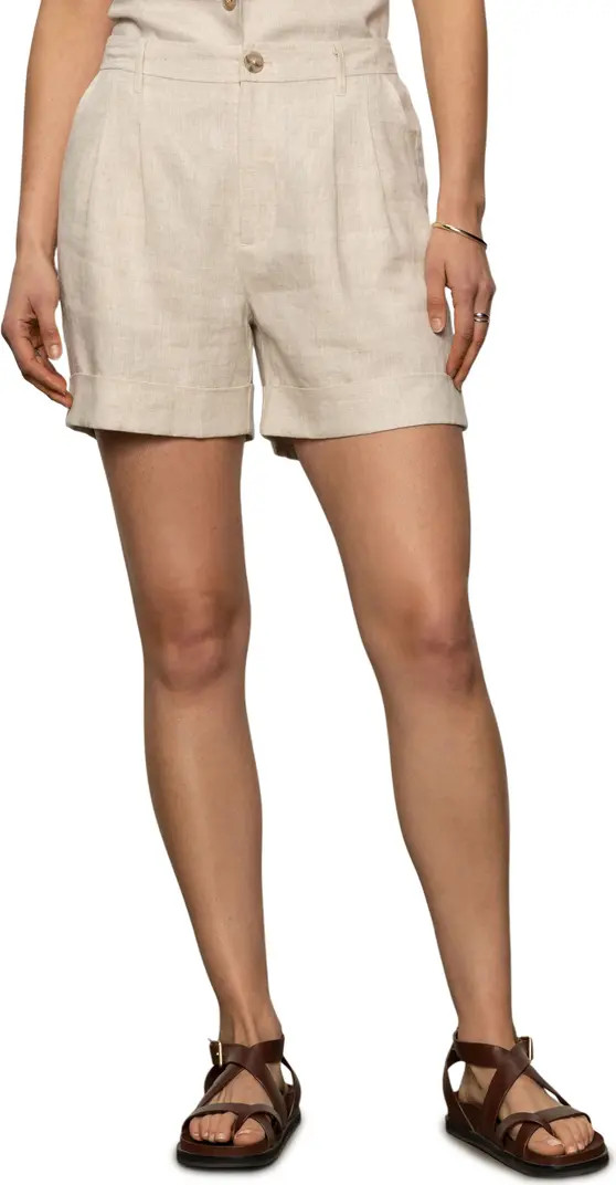 Caravan Cuffed Linen Shorts | Nordstrom
