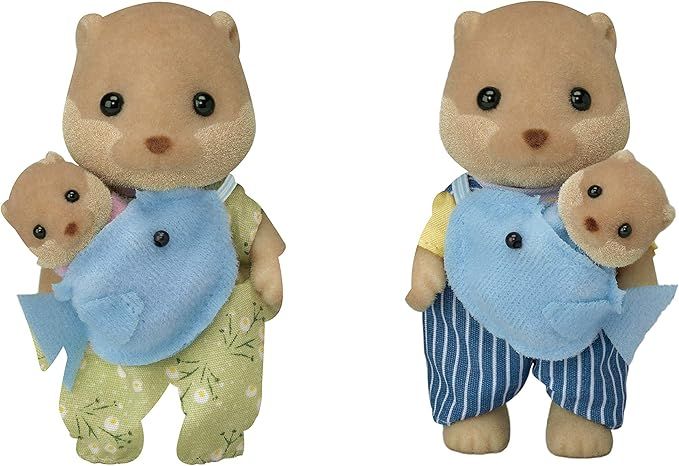 Calico Critters, Splashy Otter Family, Dolls, Dollhouse Figures, Collectible Toys, Multi (CC1804) | Amazon (US)