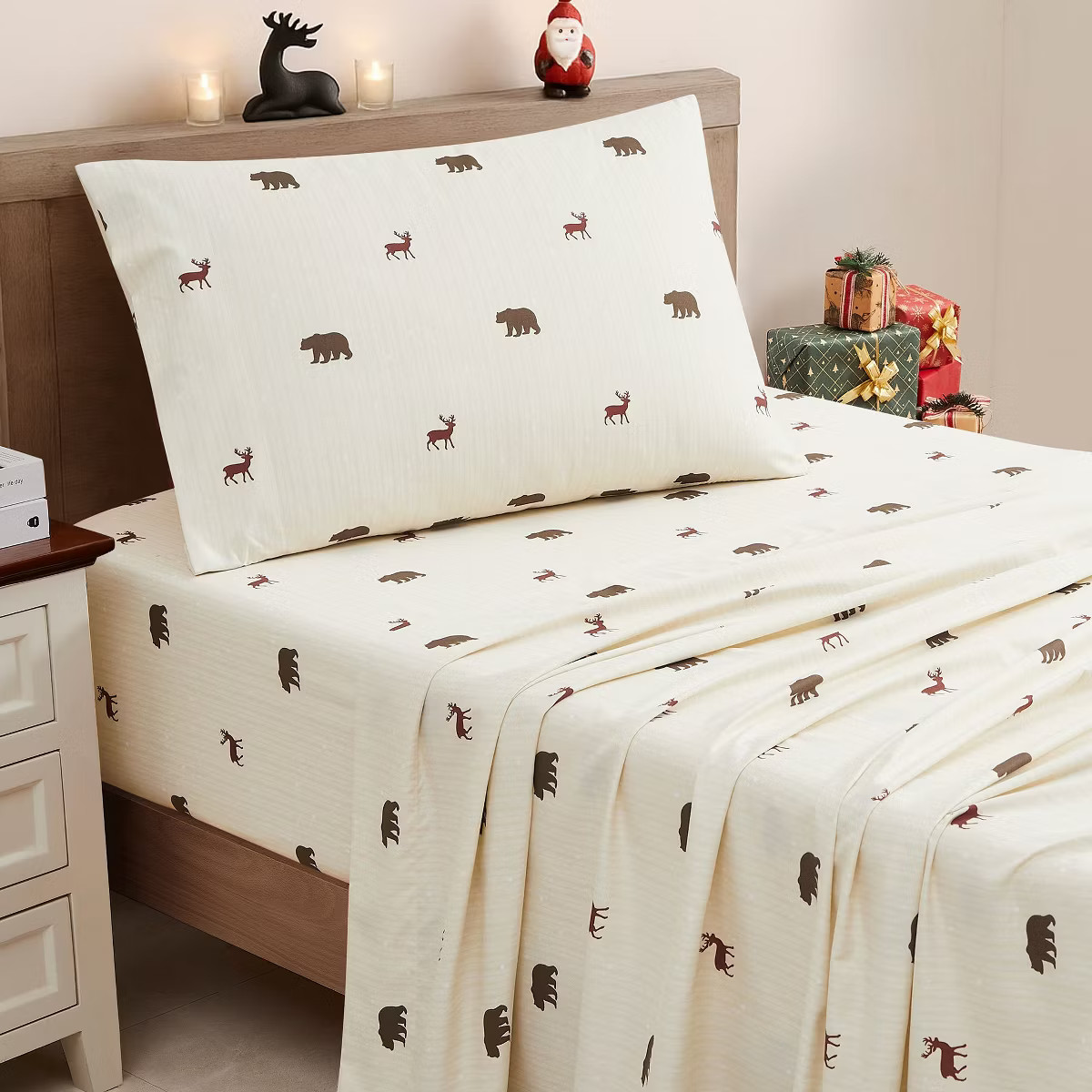 Christmas Holiday 4pc Bed Sheet Sets, Easy Care, Soft & Wrinkle-Resistant Bedding by Sweet Home C... | Target