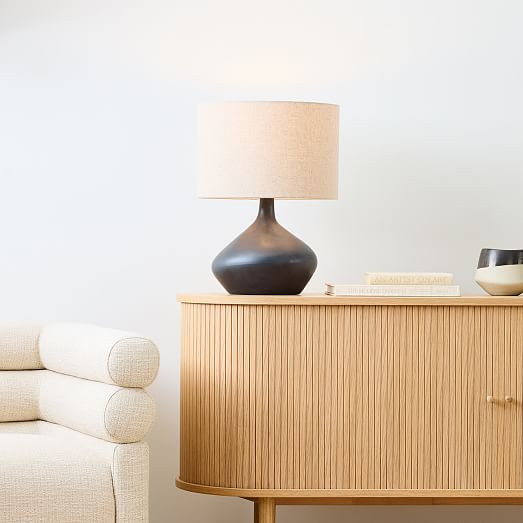 Asymmetry Ceramic Table Lamp (19") | West Elm (US)