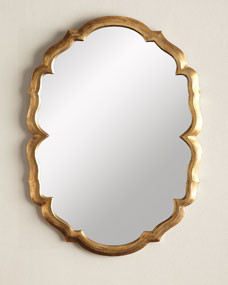 Centerpoint Brass Scalloped Mirror | Horchow