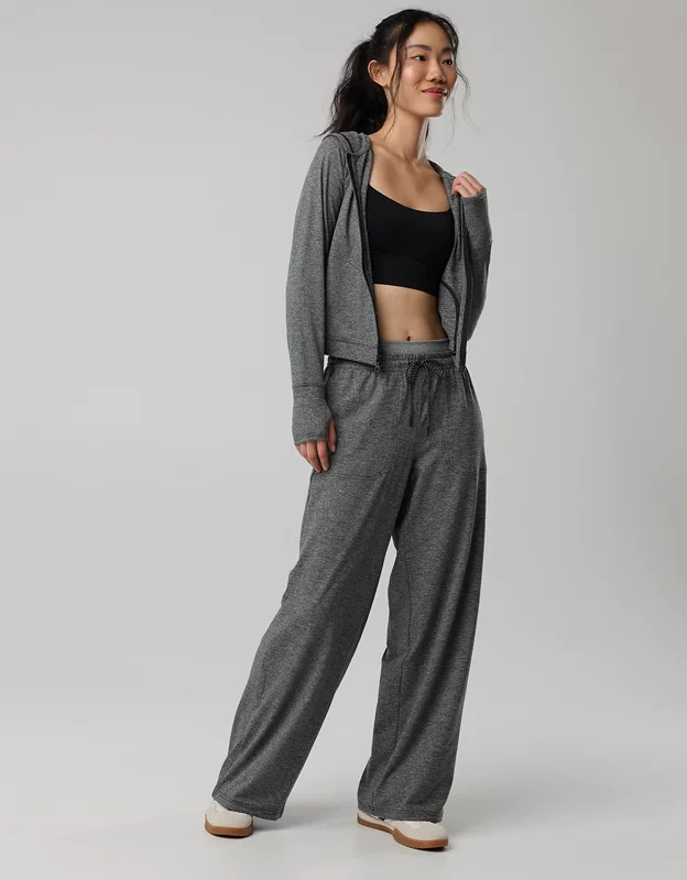 OFFLINE By Aerie Weekend Away Layered Waistband Trouser | Aerie