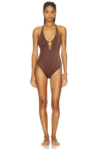 Corsica One Piece in Cinnamon Shimmer | Revolve Clothing (Global)